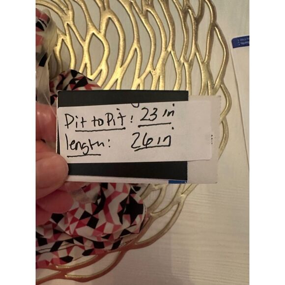 Nineswest Geometrical Sleeveless Blouse XL‎ - Picture 6 of 6